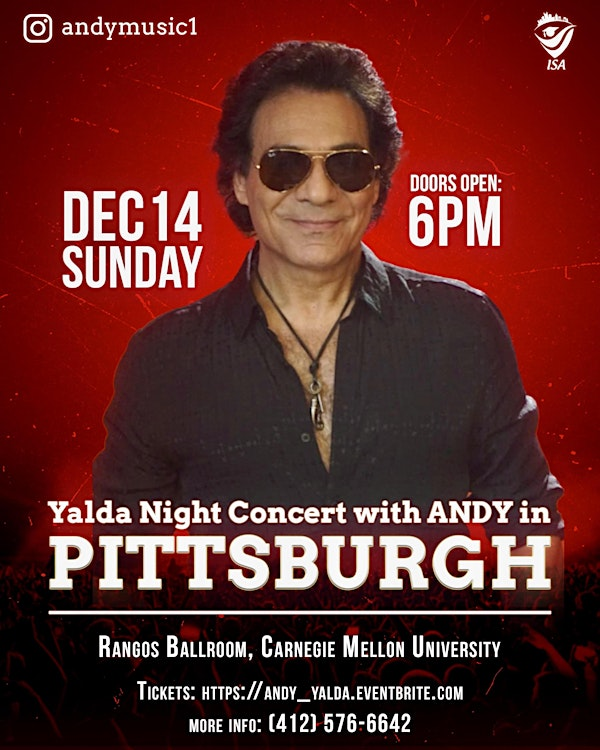 Yalda Night Concert with Andy – A Legendary Celebration of Music & Culture | Rangos Ballroom