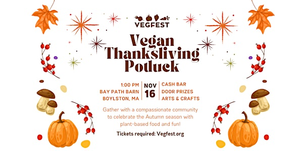Vegfest Vegan Thanksliving Potluck 2025 | BayPathBarn