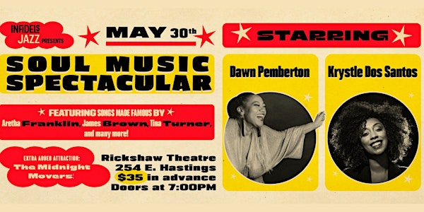 Soul Music Spectacular - Dawn Pemberton & Krystle Dos Santos | Rickshaw Theatre