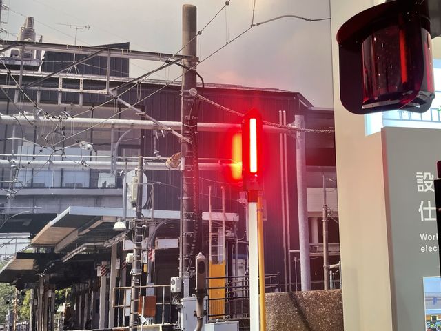 鉄道博物館で非常停止ボタンを体験！
