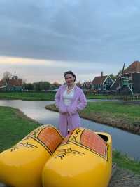 Traditional windmill at Zaanse Schans