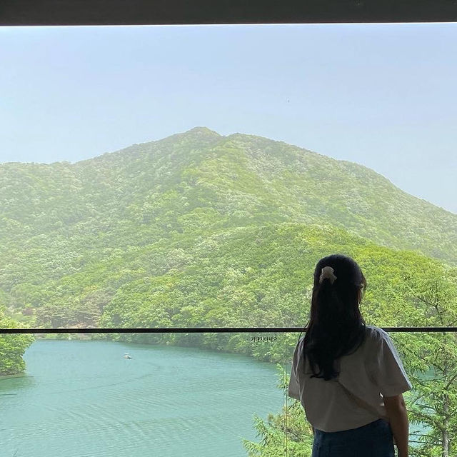 맑은 강과 다리의 조화가 멋진 파주 출렁다리✨