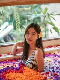 峇里 | 入住即有玫瑰花同埋浪漫裝飾 仲有花花浴🌹