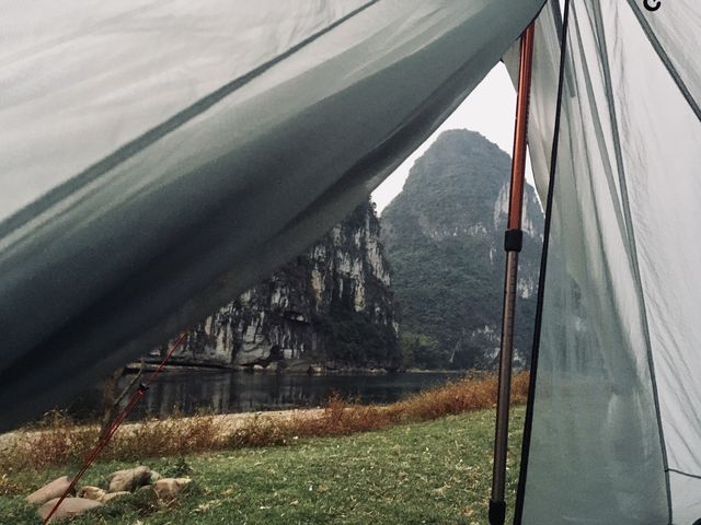 Hiking along the Li River