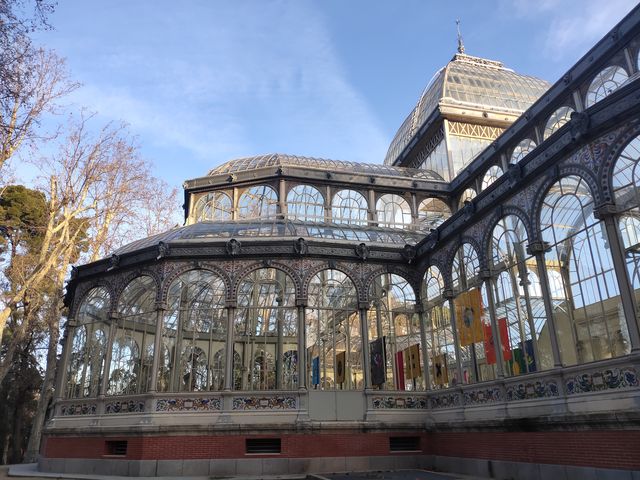 Madrid's Crystal Palace in Retiro Park.