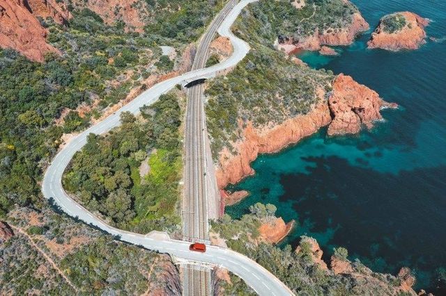 French Riviera 100km core route RV self-driving tour