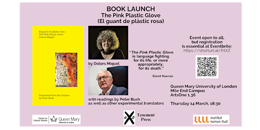 Book launch: The Pink Plastic Glove (El guant de plàstic rosa) | QMUL ArtsOne