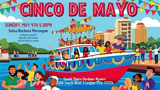 Party on Board! Salsa Bachata Cinco de Mayo Party – On the Sea. Sun 05/04 | Houston Party Boats