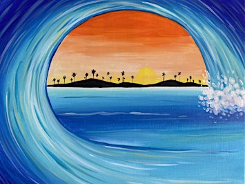 Eternal wave paint and sip night in El Segundo! Brewery Fun! | Boardroom Brewery at Arena St