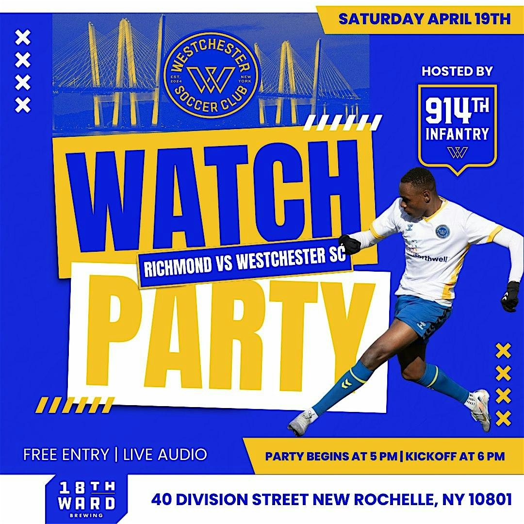 Westchester SC Watch Party vs Richmond Kickers @ 18th Ward Brewing | 18th Ward Brewing