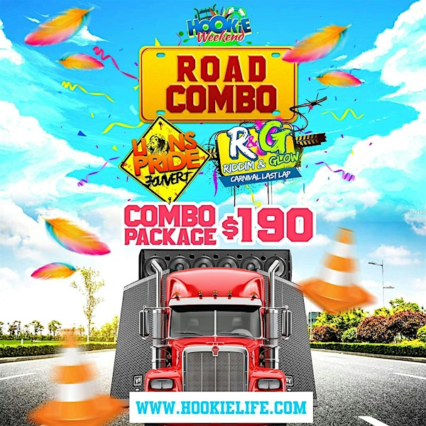 Road Package 2025 (Lion's Pride J'Ouvert | Riddim & Glow Event Combo) | Rosecroft Raceway