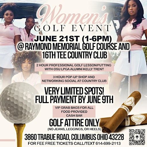 Energy Powered Women’s Golf, Pop-Up, & Networking | Raymond Memorial Golf Course