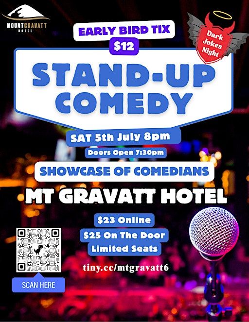 Stand-up Comedy in Mount Gravatt (Dark Jokes night) | Mount Gravatt Hotel