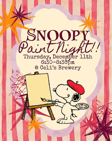 Snoopy Paint Night | Celis Brewery