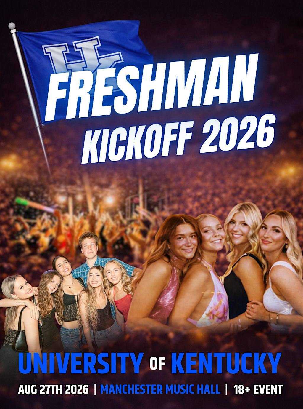 Kentucky Freshman Kickoff 2026 (18+) | Manchester Music Hall