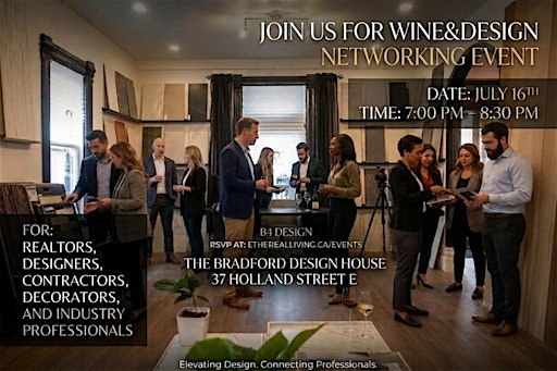 Wine&Design Networking Event | 37 Holland St E
