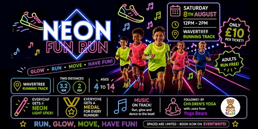 OUR FIRST JUNIOR NEON FUN RUN IS HERE! | Wavertree Athletics Centre
