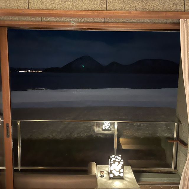 洞爺湖-湖之栖溫泉酒店 湖邊湯屋房
