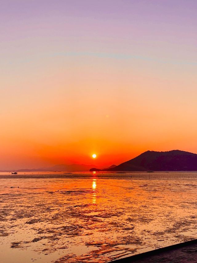국내 노을명소 중 TOP은 순천 와온해변!🧡