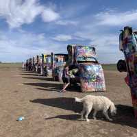 Buried Cadillacs on Cadillac Ranch Texas