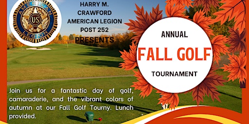 Annual Fall Golf Tournament & Fundraiser | Orgill Park Golf Course, Bethuel Road, Millington, TN, USA