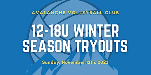 Avalanche Volleyball Club Tryouts | 321 S Park St