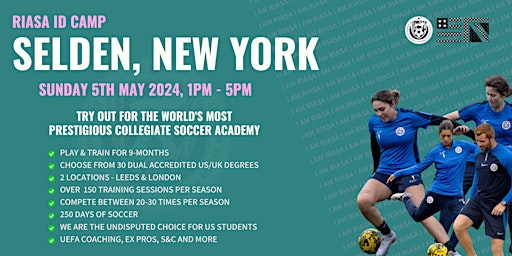 RIASA WOMEN'S SELDEN - NEW YORK COLLEGE SOCCER ID CAMP - SUN MAY 5TH 2024 | Suffolk County Community College