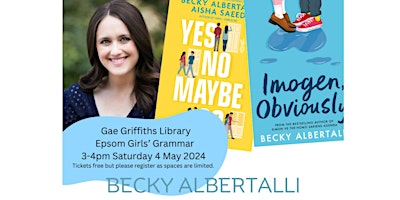 An Event with Becky Albertalli | Epsom Girls' Grammar School