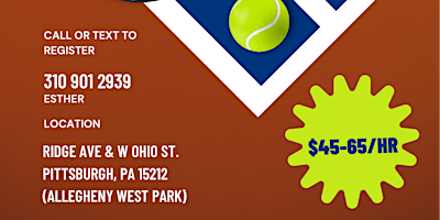 Adult and Youth Tennis Lessons | Ridge Avenue & West Ohio Street