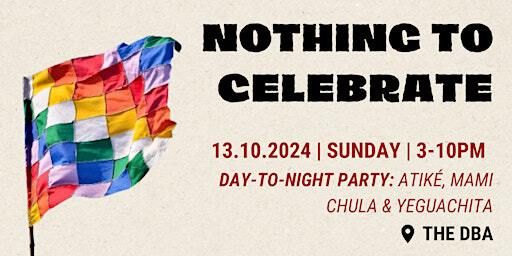 Day-To-Night Party with Nothing To Celebrate MCR at The DBA | Sunday 13th of October 2024 | The Derby Brewery Arms
