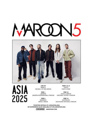 東京 | Maroon 5演唱會2025東京站 | 東京巨蛋