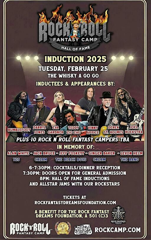 Rock 'N' Roll Fantasy Camp Hall of Fame Induction Ceremony | Whisky a Go Go