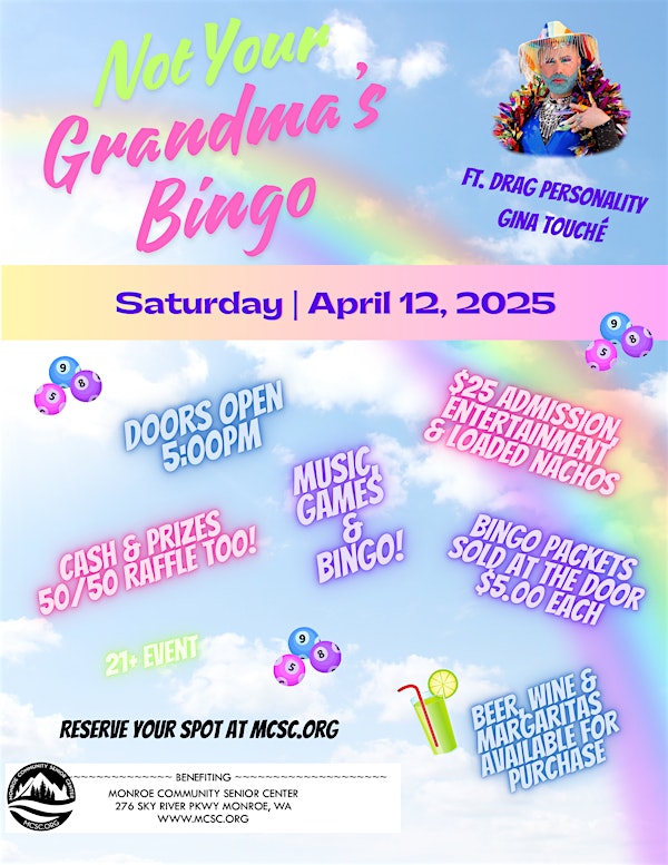 Not Your Grandma's Bingo | Monroe Community Senior Center
