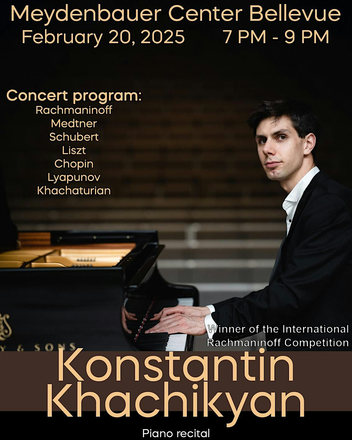 Konstantin Khachikyan Piano Recital | Theatre At Meydenbauer Center