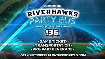 Edmonton Riverhawks Party Shuttle Bus | On The Rocks