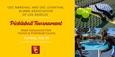 USC Marshall & Leventhal Alumni LA: Pickleball in West Hollywood | 625 N San Vicente Blvd