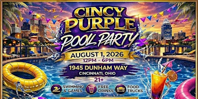 Cincy Purple Pool Party | Dunham Recreation Complex
