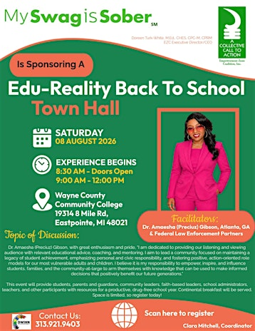 Edu-Reality Back To School Town Hall | Wayne county community college, university centre