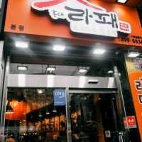 홍대라패 ร้านมาม่าเกาหลีที่อร่อยที่สุดที่เคยกินมา