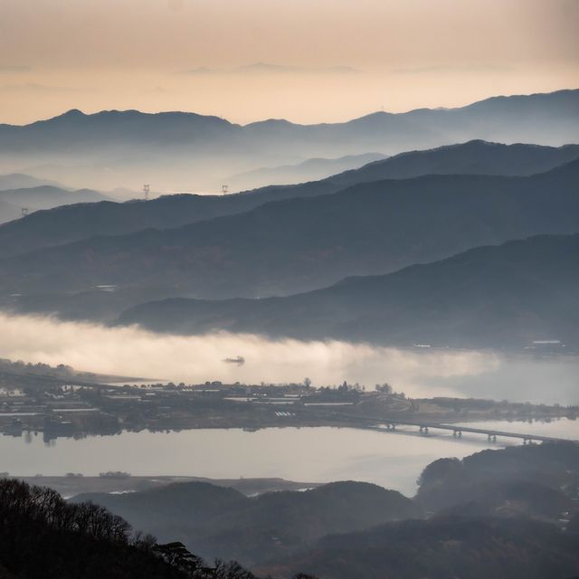 680m에서 보는 캠핑의 야경의 맛🤍