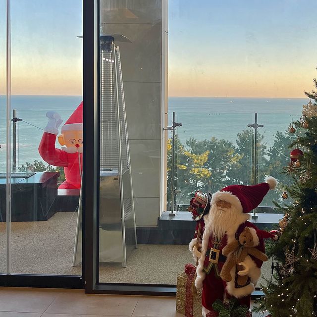 부산 달맞이길 오션뷰 보며 멜크🎄