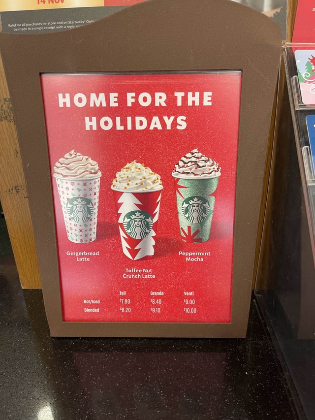 Starbucks Holiday Drink is here again!
