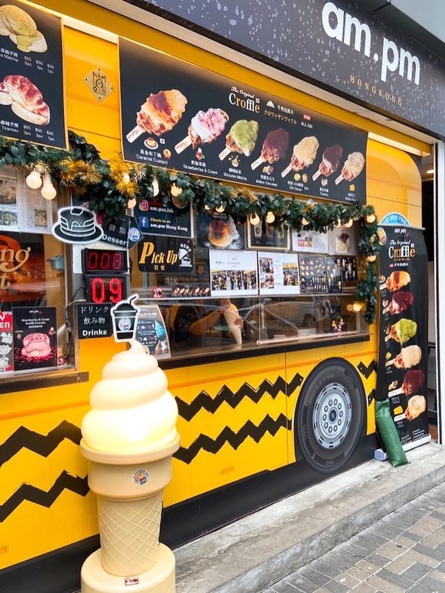 【油麻地｜人氣黃巴士🚌必試Croffle🥐🤩】