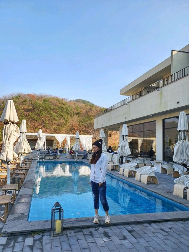 계룡산이 보이는 동학사 카페 공주 라루체☕️