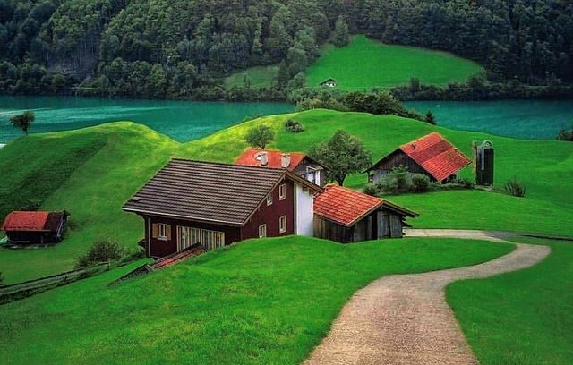 Switzerland's Lungern, this must be the fairy tale town on earth.