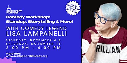 Comedy Workshop: Standup, Storytelling & More with Legend Lisa Lampanelli | The NEST Arts Factory