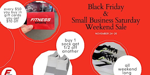 Fitness Sports Black Friday and Small Business Saturday | Fitness Sports - Running & Walking Shoe Store