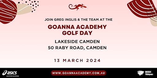 THE GOANNA ACADEMY GOLF DAY - 2024 | Lakeside Golf Club Camden