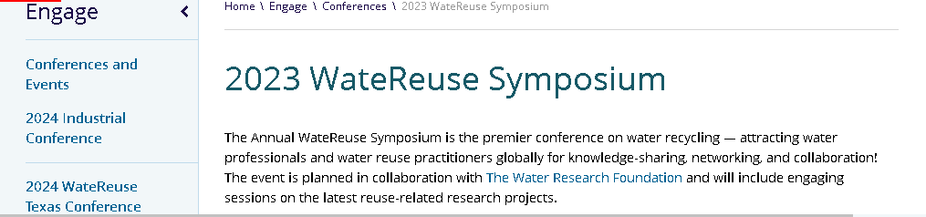 2024 年 Watereuse 加州會議暨展覽會 | 美國加利福尼亞州洛杉磯