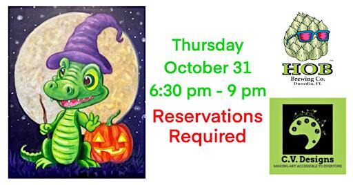 Halloween Paint N Sip Night at HOB Brewing Co Dunedin | HOB Brewing Co., Huntley Avenue, Dunedin, FL, USA
